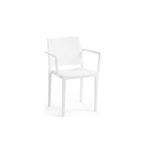 Set Da 4, Poltrona Noemi In Polipropilene Bianca