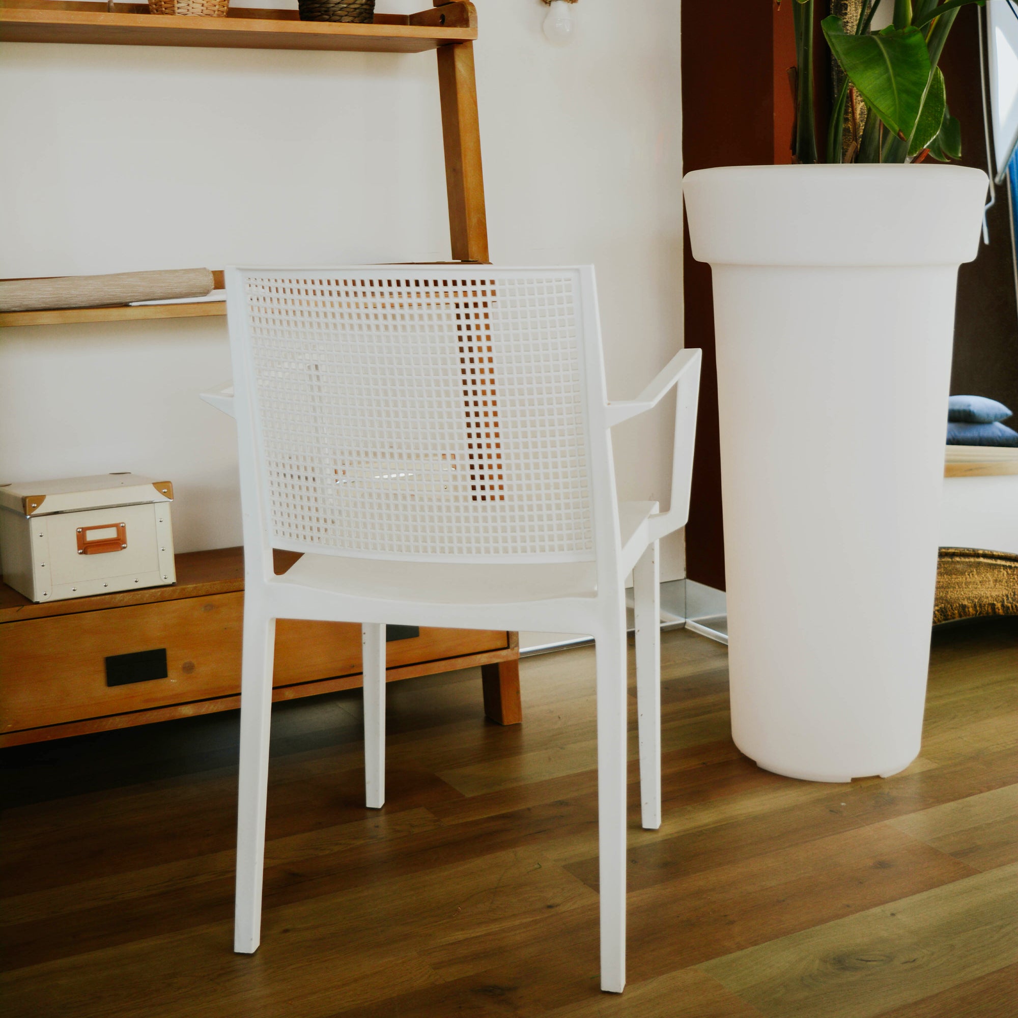 Set Da 4, Poltrona Noemi In Polipropilene Bianca