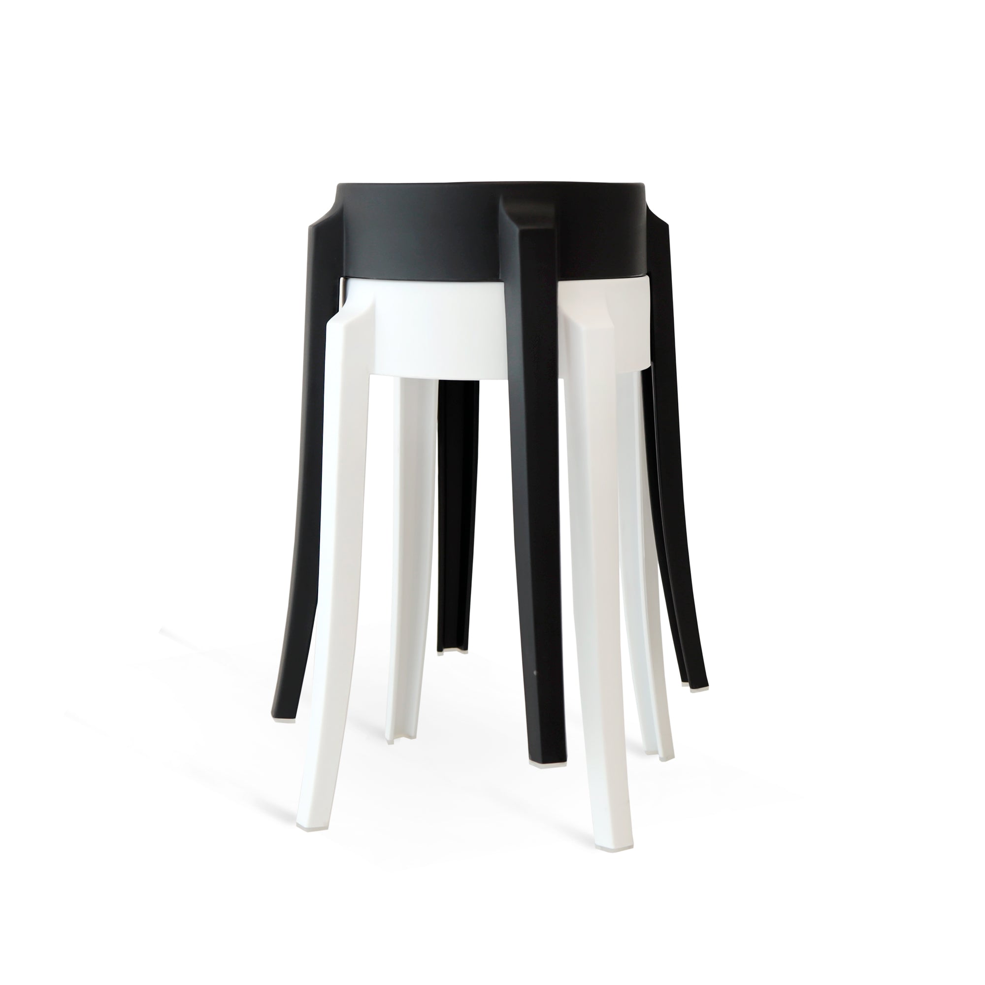 Set Da 5 Sgabello Smart Pp Nero