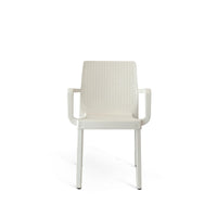 Poltrona Myra Pp/Gambe Metallo Bianca