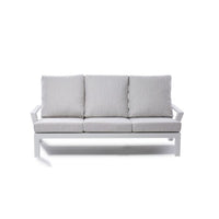 Set Malaga Divano+2Poltrone Allum. Bianco