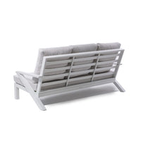 Set Malaga Divano+2Poltrone Allum. Bianco