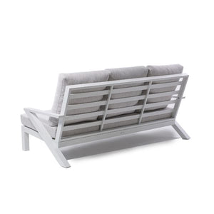 Set Malaga Divano+2Poltrone Allum. Bianco