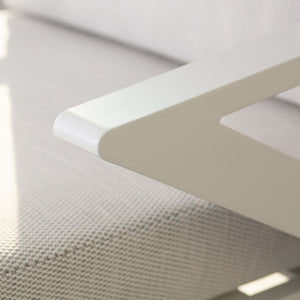 Set Malaga Divano+2Poltrone Allum. Bianco