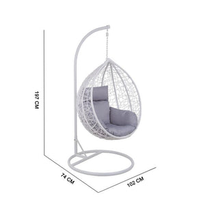 Poltrona Dondolo Sospesa Nest Bianca