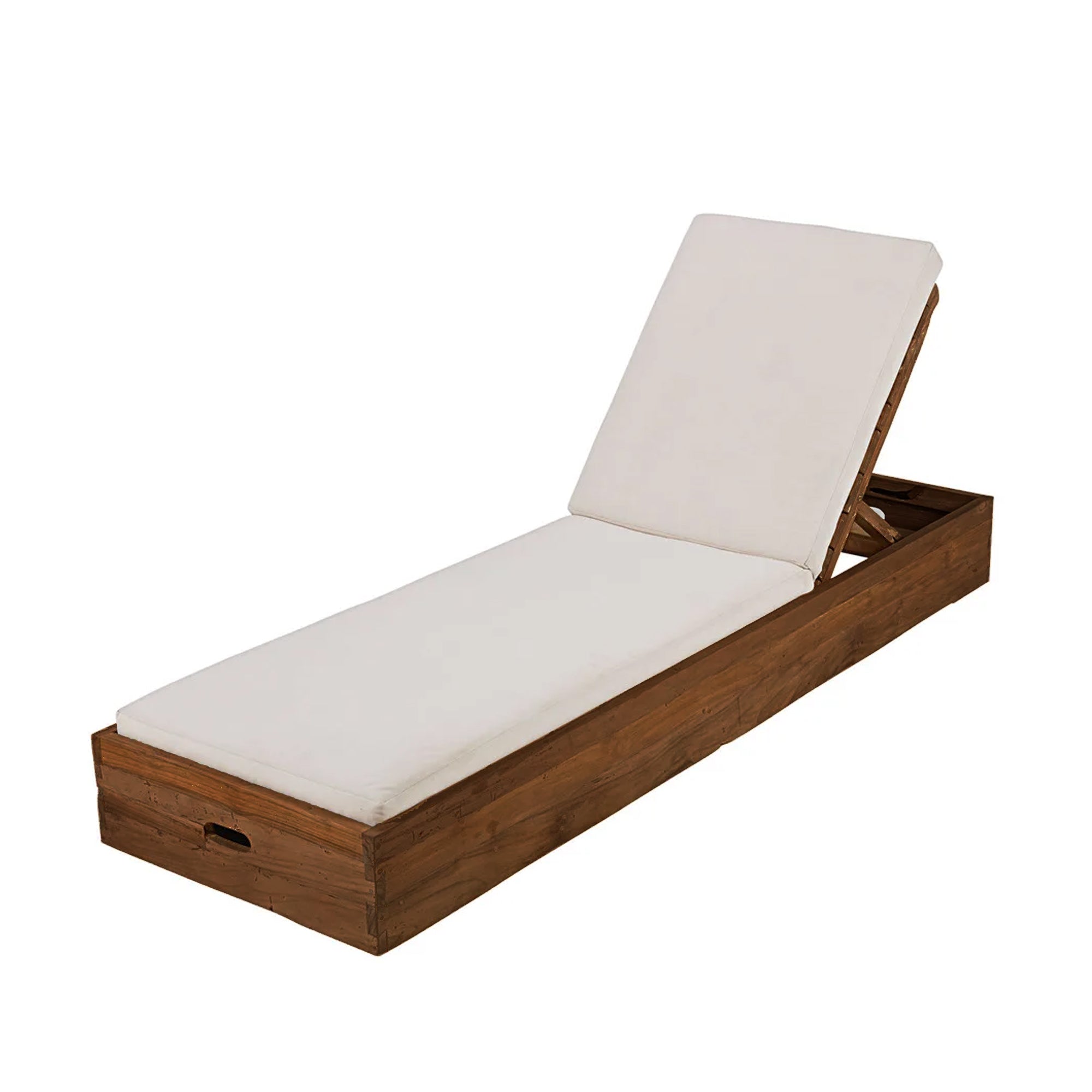 Lettino, Da Spiaggia, Siesta, In Legno Mango,Per Giardini E Piscine