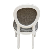 Set Da 2, Sedia Napoleon Bianca C/Econabuk Grigio