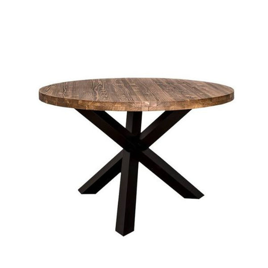 Tavolo Spartaco Olmo Naturale Gambe Nere