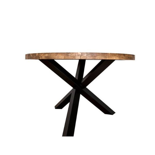 Tavolo Spartaco Olmo Naturale Gambe Nere