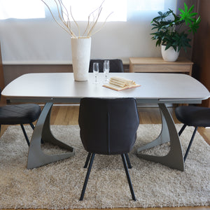 Tavolo Madison Grigio Chiaro C/Gambe Antracite