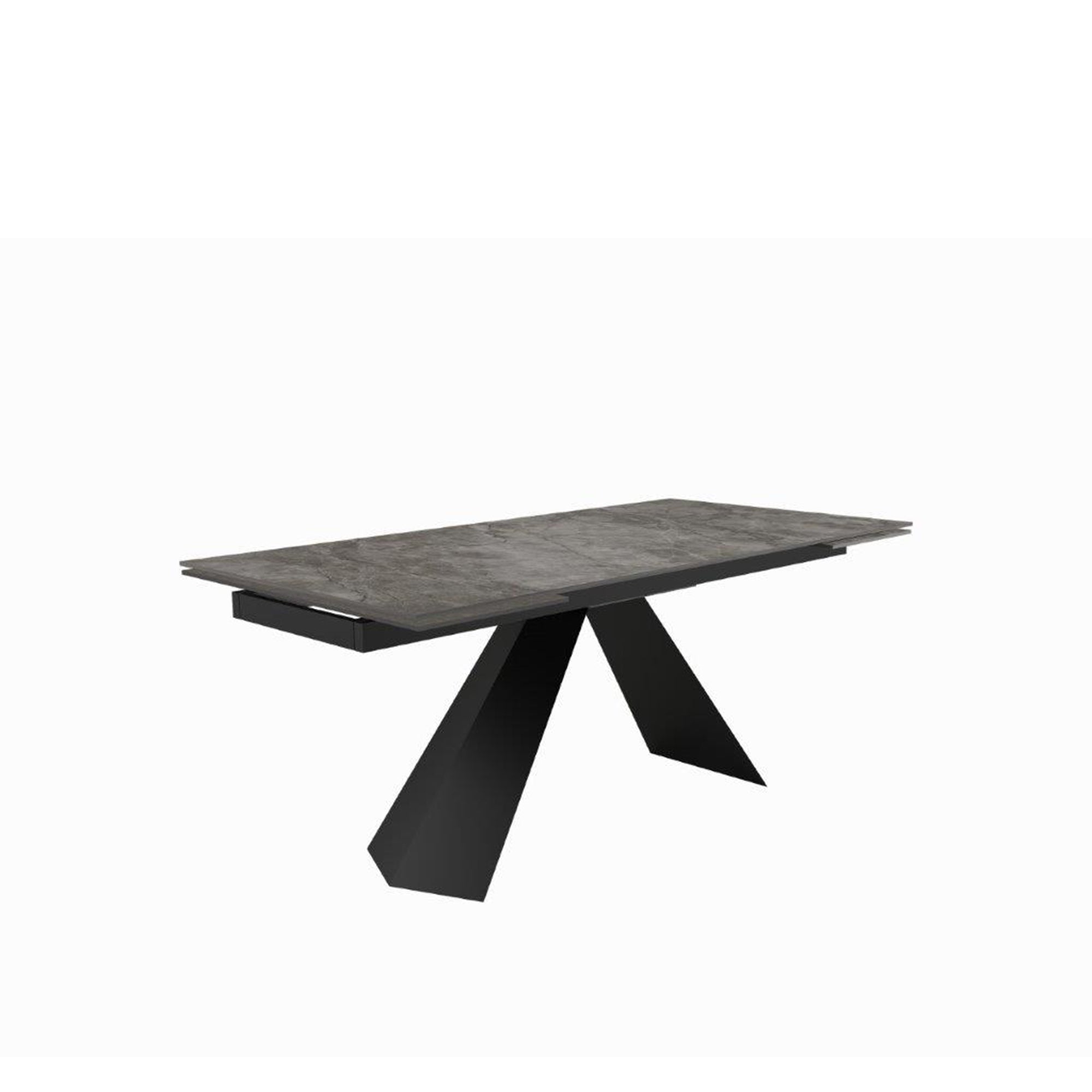 Tavolo Dallas Grigio Scuro C/Gambe Nere