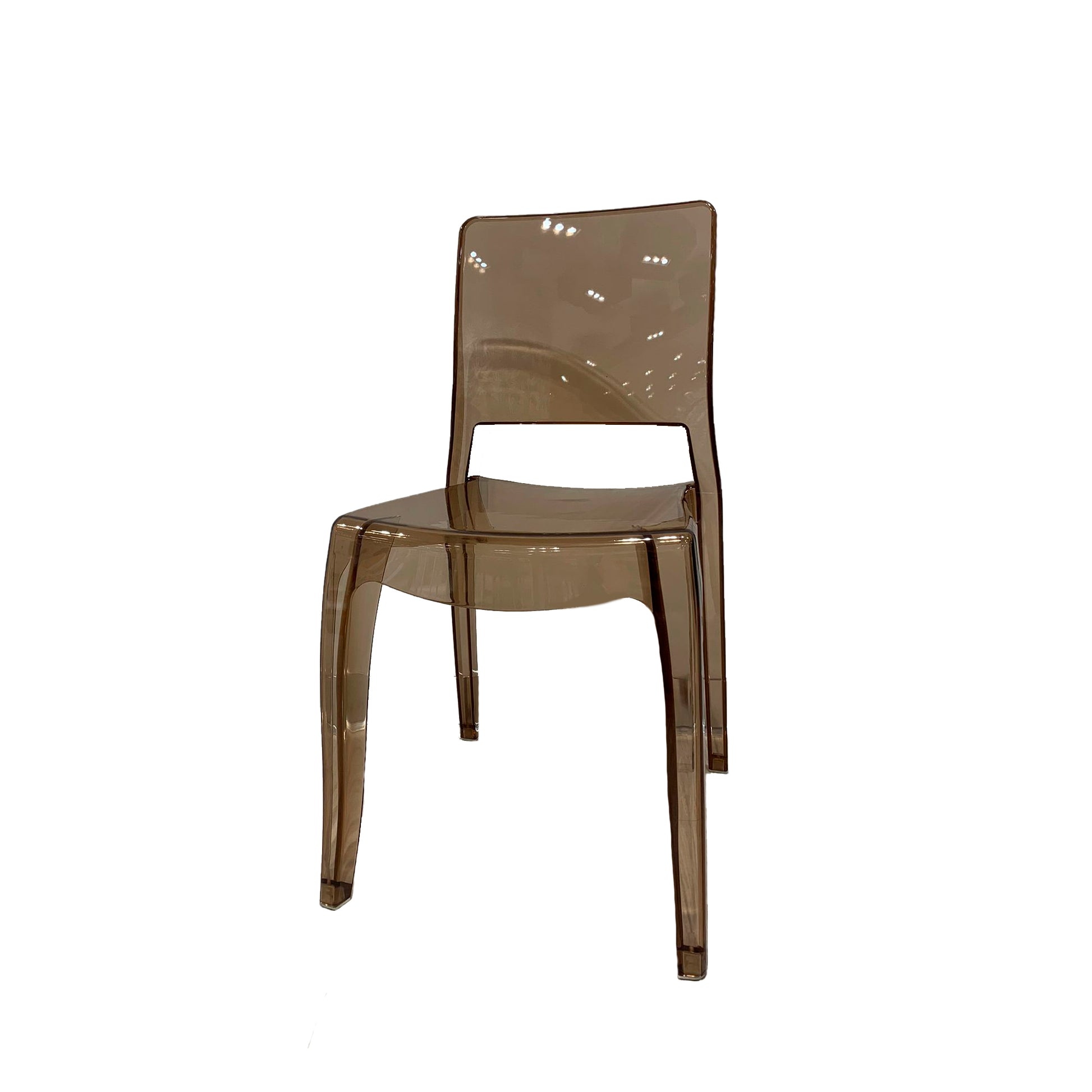Set Da 4, Sedia Greta Metacrilato Ambra