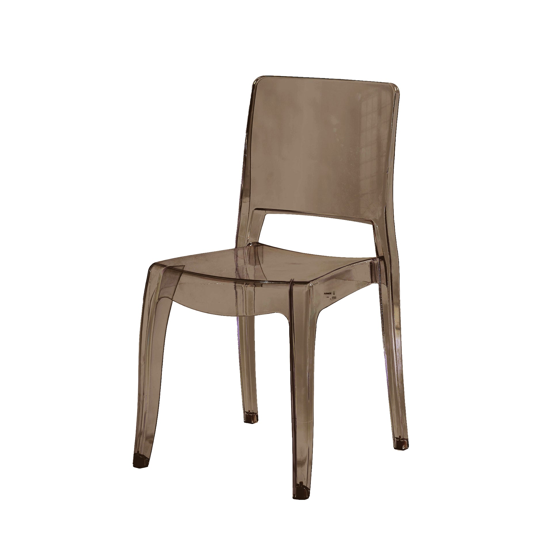 Set Da 4, Sedia Greta Metacrilato Ambra