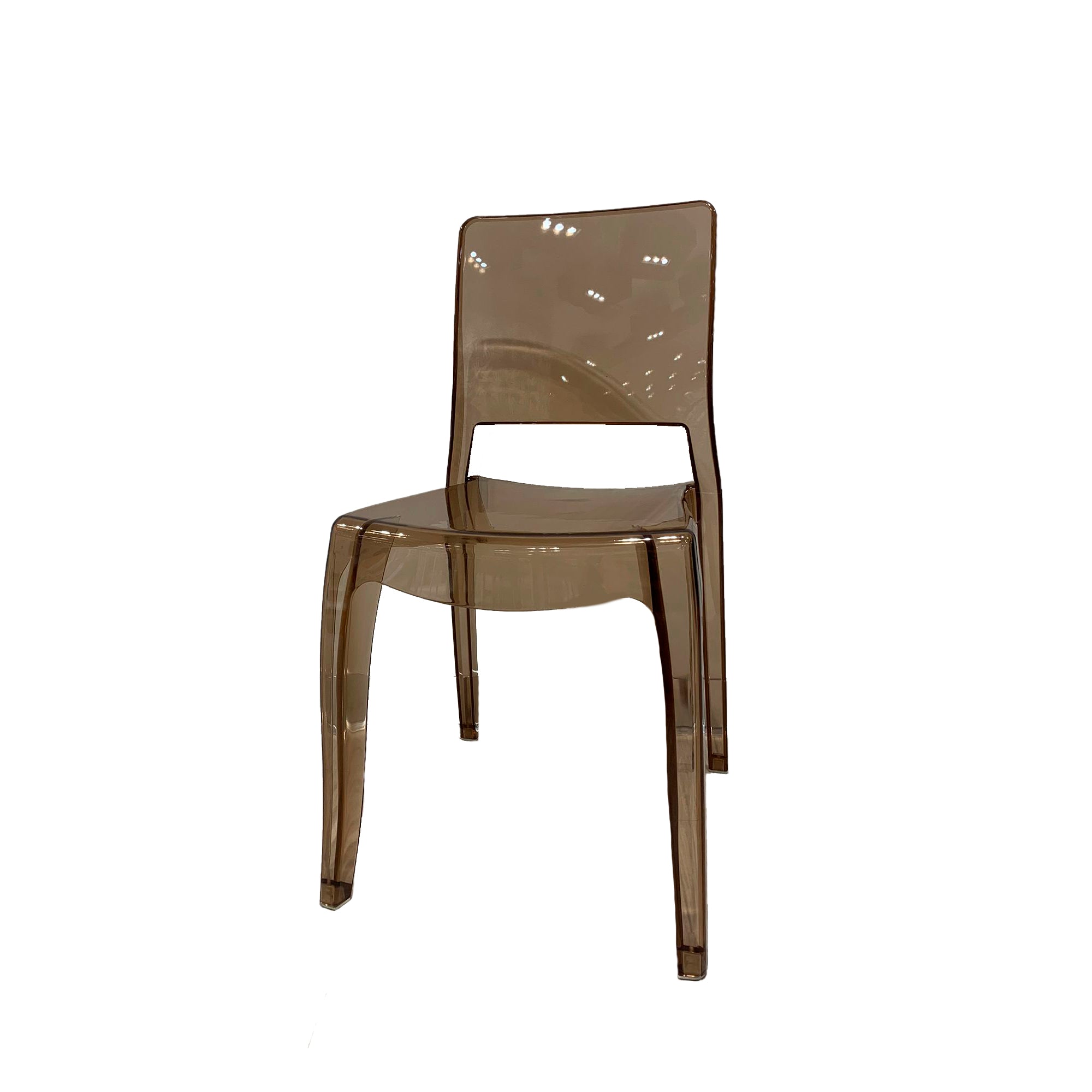 Set Da 4, Sedia Greta Metacrilato Ambra