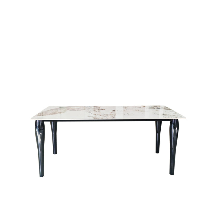 Tavolo Kasper Calacacatta Beige/Gambe Nere