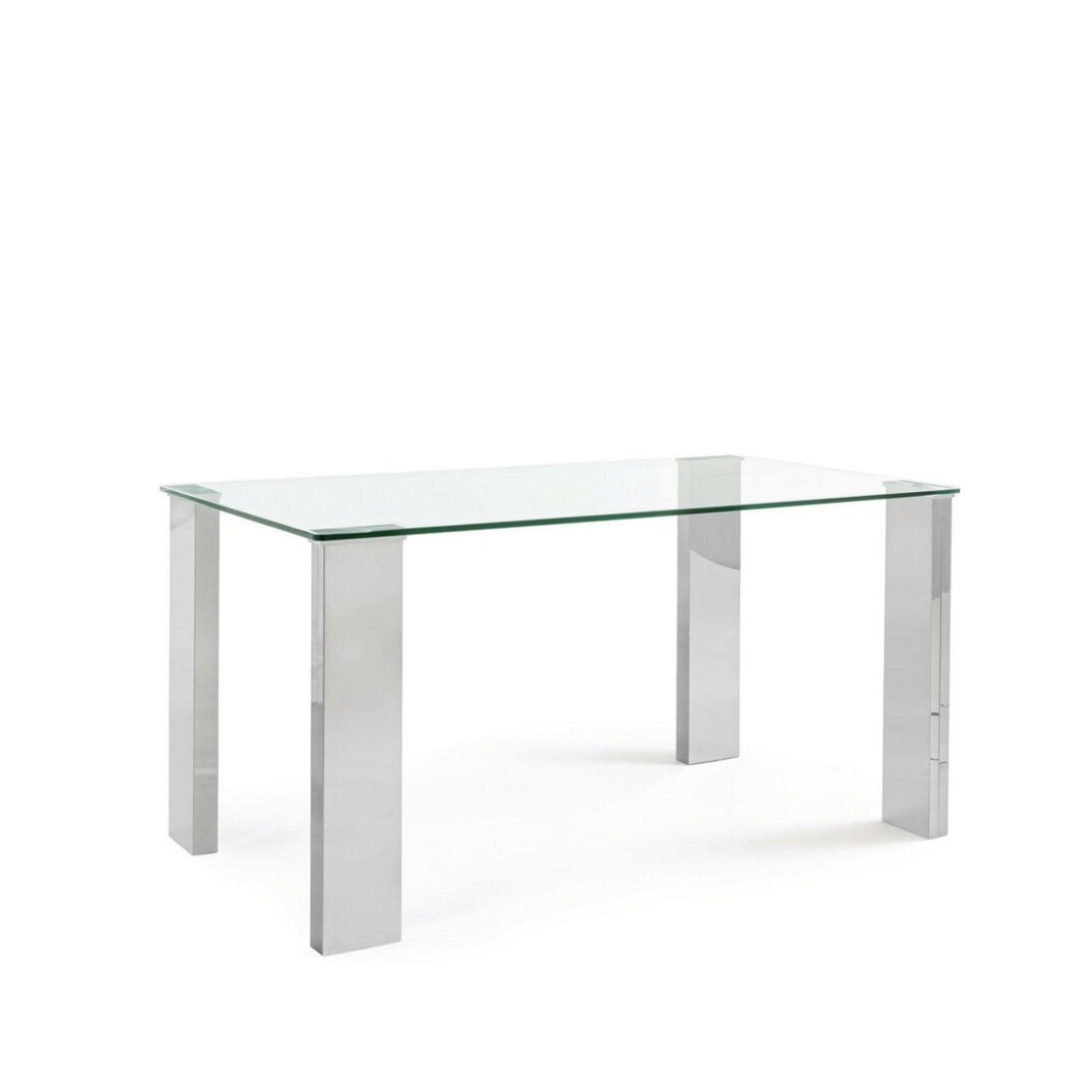 Tavolo Tower Trasp Con Gambe Cromate