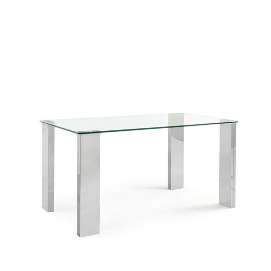 Tavolo Tower Trasp Con Gambe Cromate