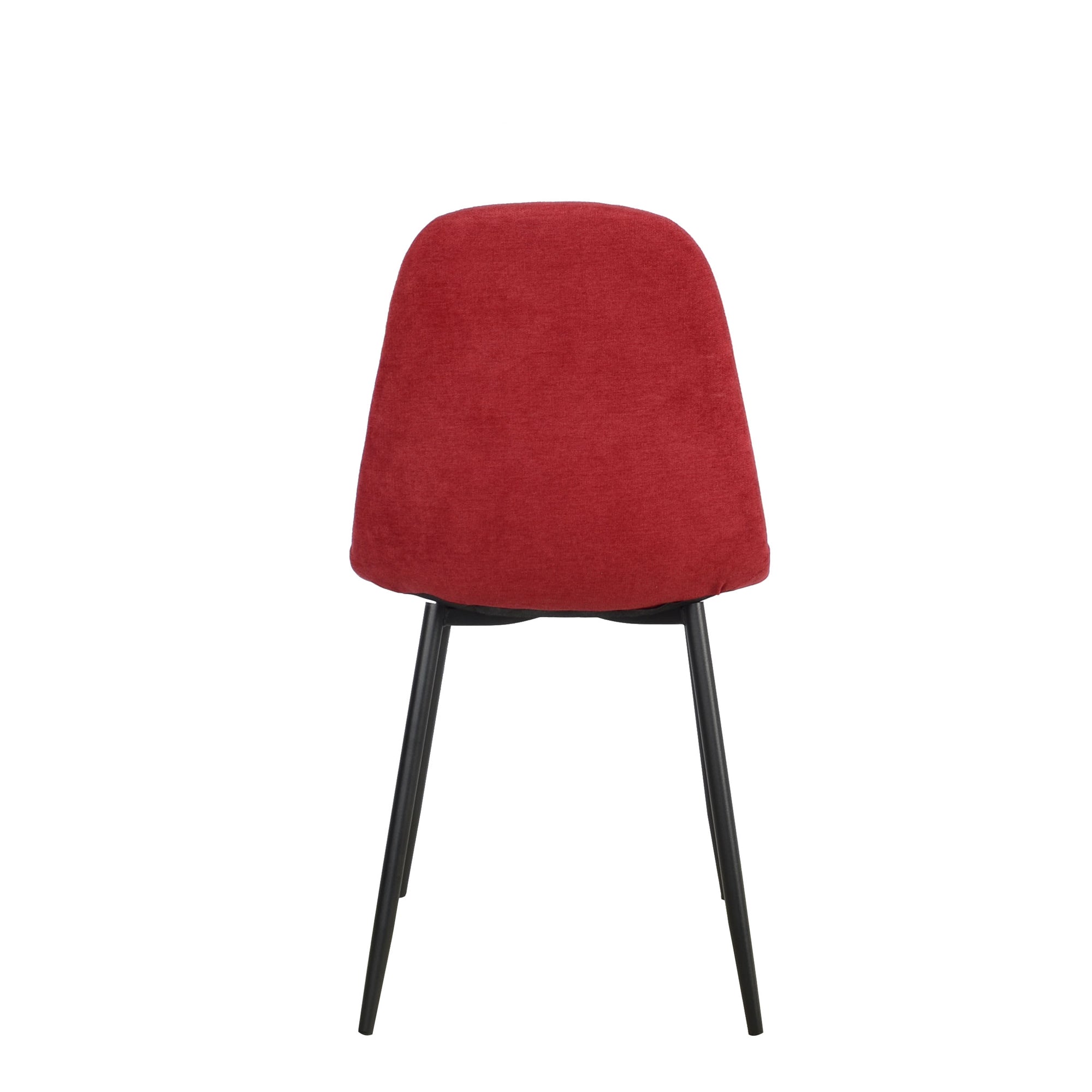 Set Da 4, Sedie New Lena Tessuto Porpora/Gambe Nere