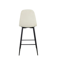 Set Da 4, Sgabelli New Lena Tessuto Corda/Gambe Nere