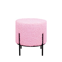 Pouff Ginny Boucle' Malva Gambe Nere