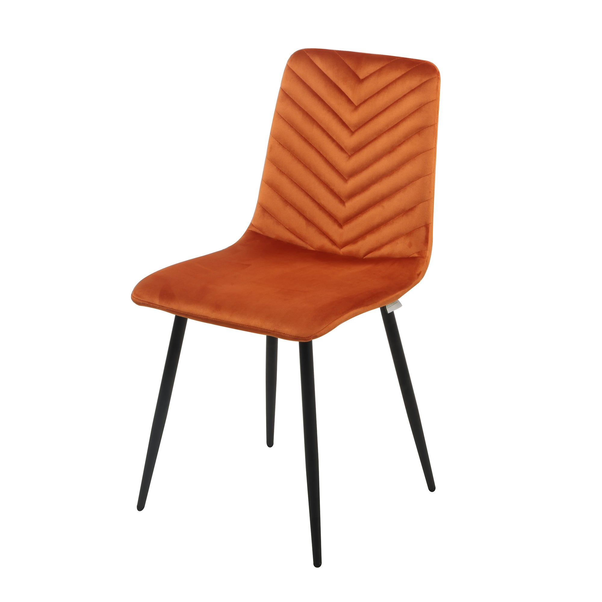 Set Da 4, Sedia New Point Velluto Ruggine