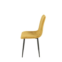 Set Da 4, Sedia New Point Velluto Senape