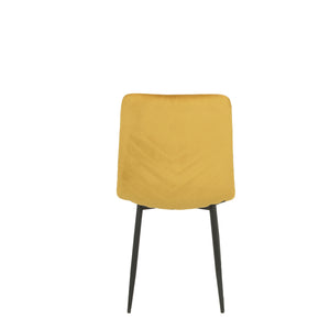 Set Da 4, Sedia New Point Velluto Senape