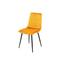 Set Da 4, Sedia New Point Velluto Senape