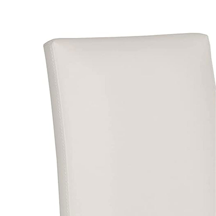 Set Da 2, Sedie Ornella Similpelle Ghiaccio Tinta Unita