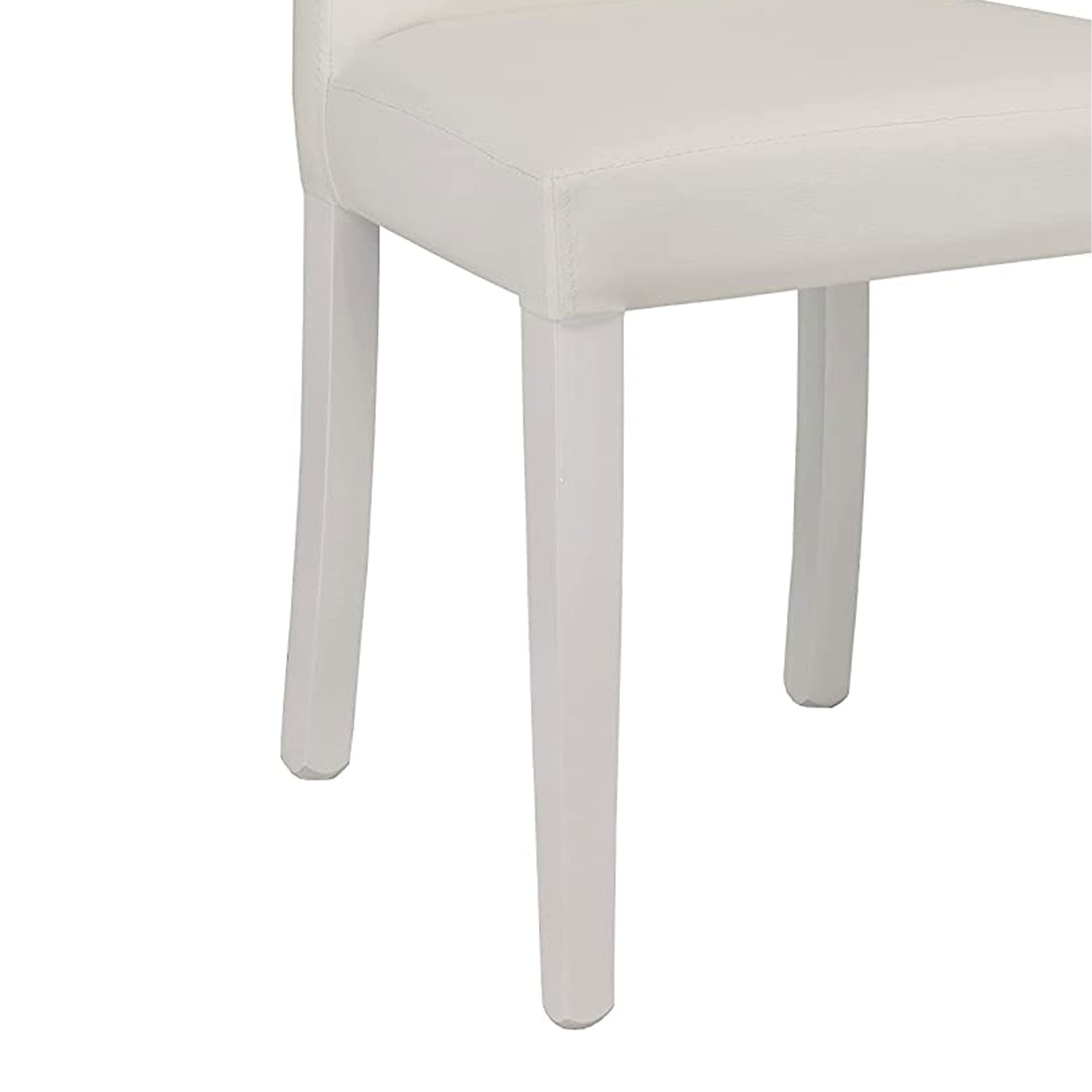 Set Da 2, Sedie Ornella Similpelle Ghiaccio Tinta Unita