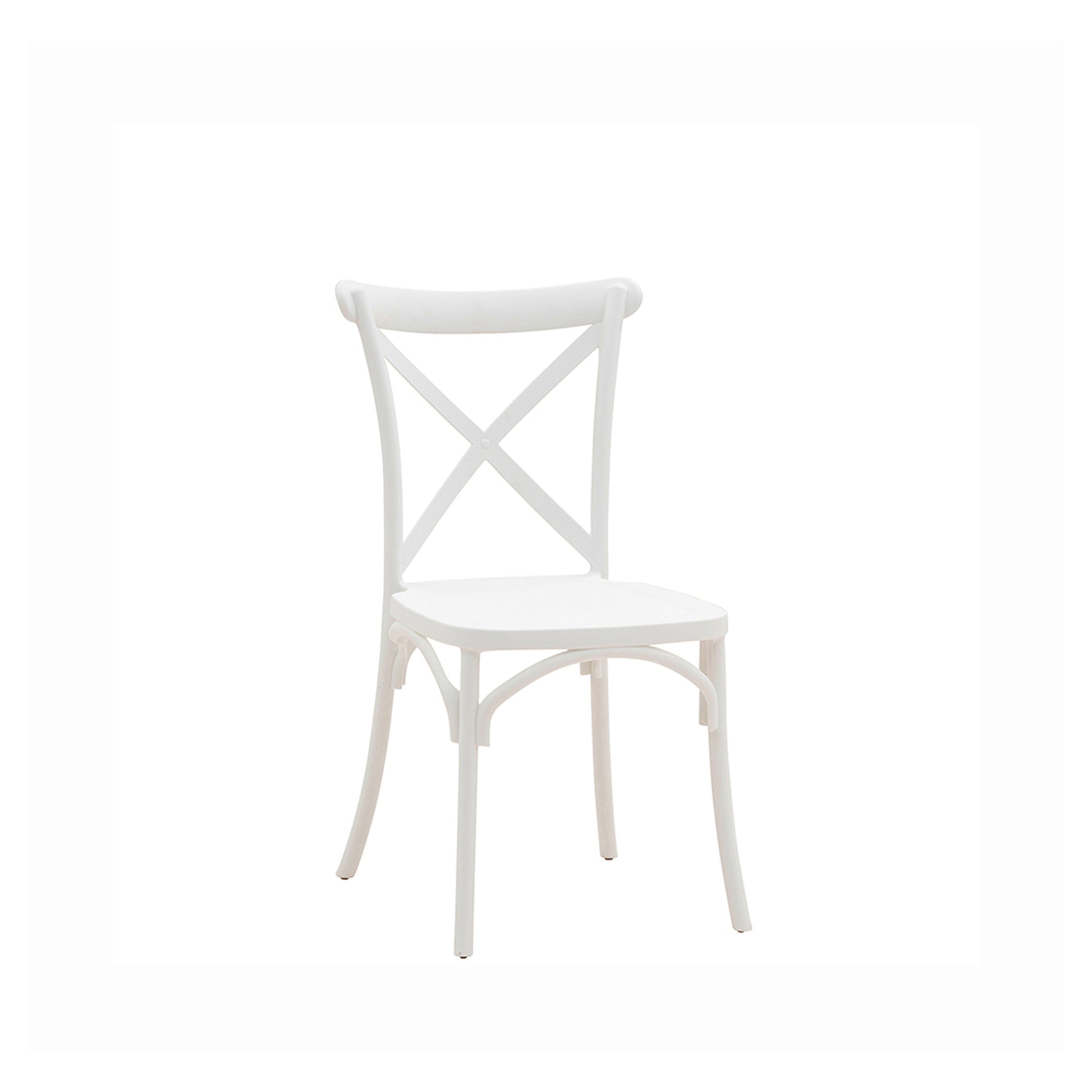 Set Da 4, Sedia New Cross In Polipropilene Bianca