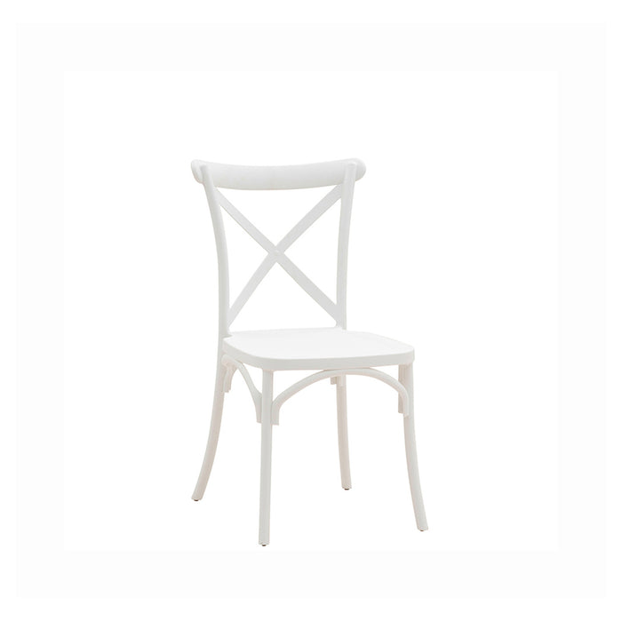 Set Da 4, Sedia New Cross In Polipropilene Bianca