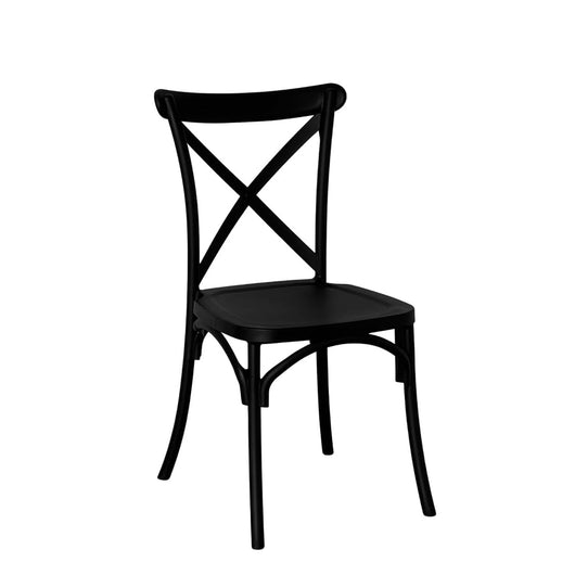 Set Da 4, Sedia New Cross In Polipropilene Nera