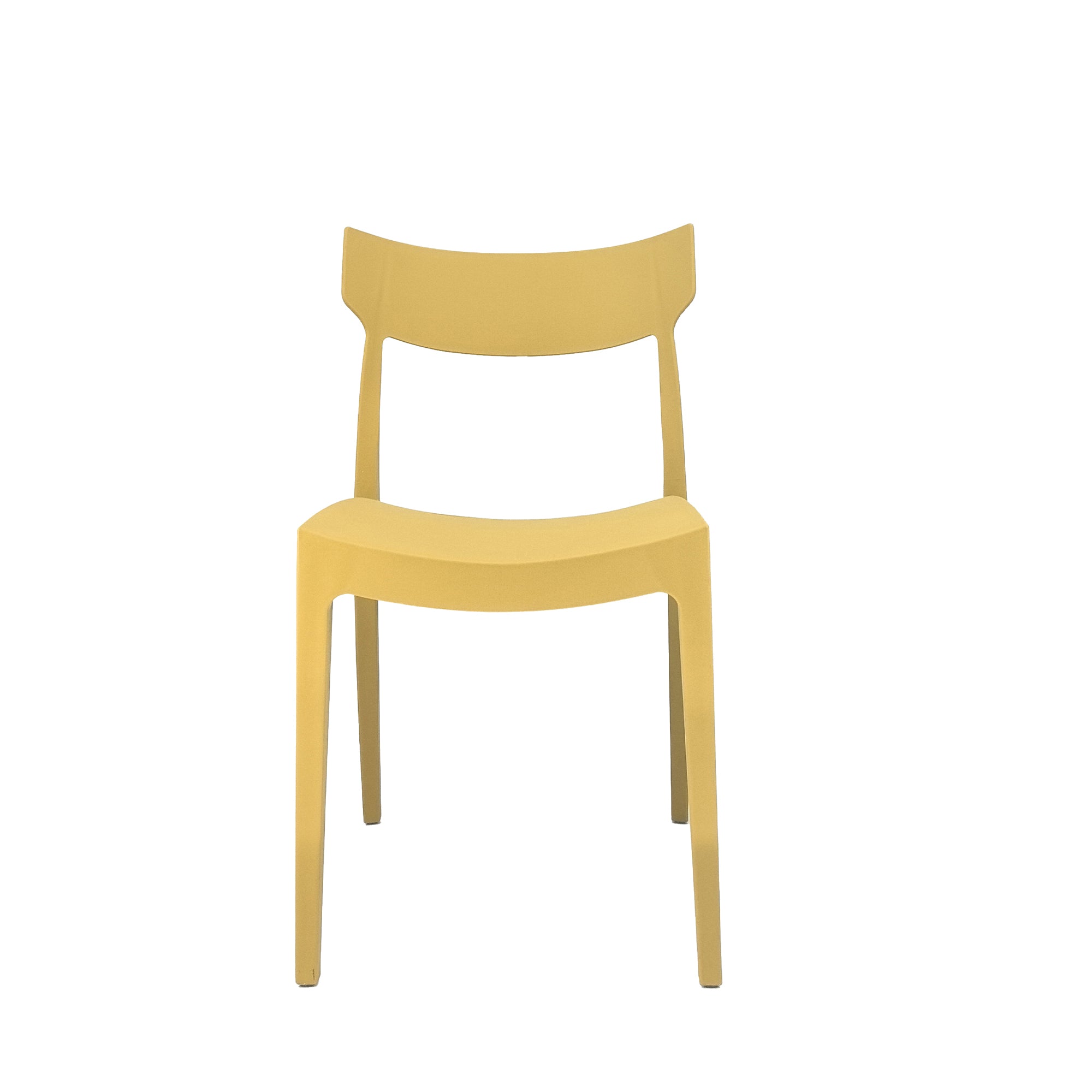 Set Da, 4 Sedia Cordoba In Polipropilene Senape Per Soggiorno, Cucina E Arredo Bar