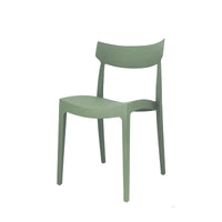 Set Da, 4 Sedia Cordoba In Polipropilene Verde Oliva Per Soggiorno, Cucina E Arredo Bar