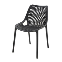 Set Da 4, Sedia Braga Plus Polipropilene Nero