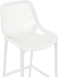 Set Da 4, Sgabello Braga Polipropilene Bianco