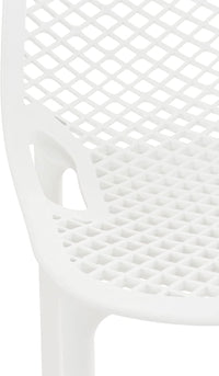 Set Da 4, Sgabello Braga Polipropilene Bianco