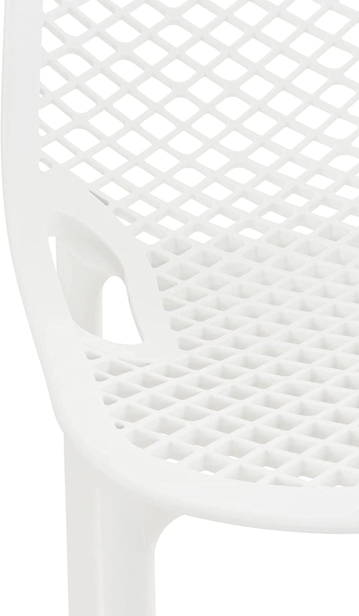 Set Da 4, Sgabello Braga Polipropilene Bianco