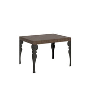 Tavolo allungabile 80x120/204 cm Paxor Noce telaio Antracite