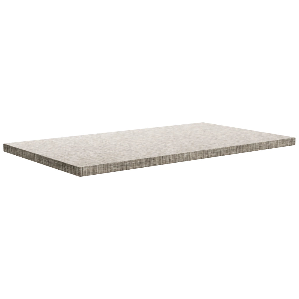 Fabri - Ripiano per Tavolo da Pranzo Rettangolare 220x100x5 cm in Legno Multistrato Finitura Grigio Testurizzato