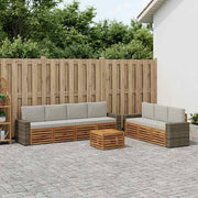 Set divani 8 pz Legno di Acacia Massello 3384127