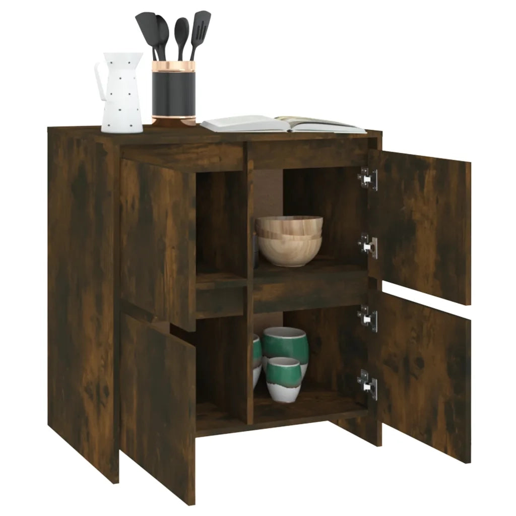 Credenza-Buffet-Armadio da cucina Rovere Fumo 70x41x75 cm in Truciolato 200896
