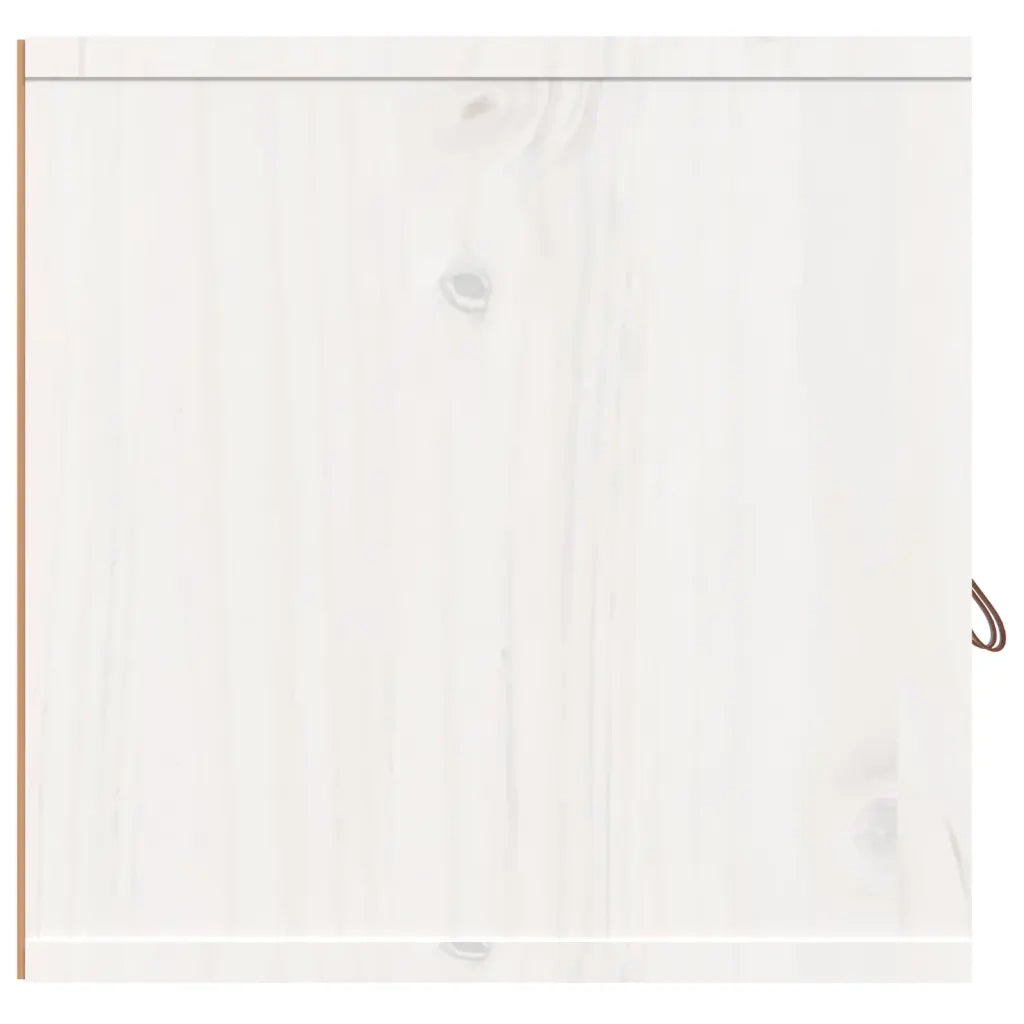Pensili 2 pz Bianchi 80x30x30 cm in Legno Massello di Pino CFW5869882