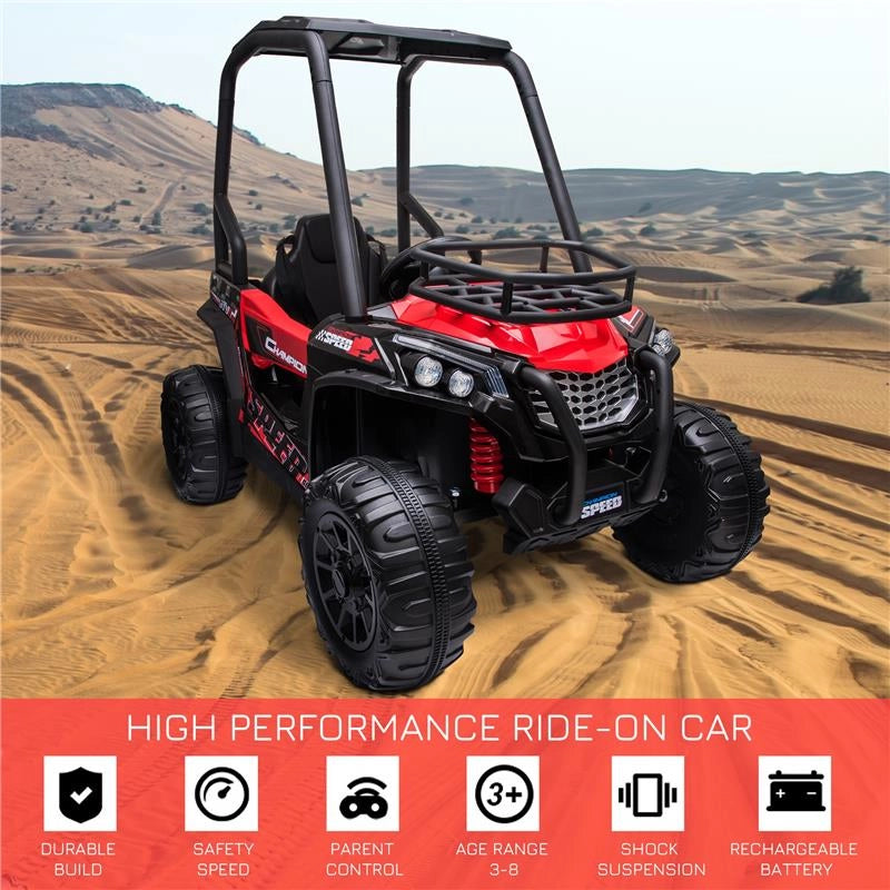MACCHINA ELETTRICA PER BAMBINI 3-8 ANNI ELETTRICO MINI ROSSO E NERO
