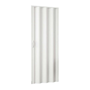 Porta a Soffietto Scorrevole in Pvc da Interno 82x210 cm Bianco