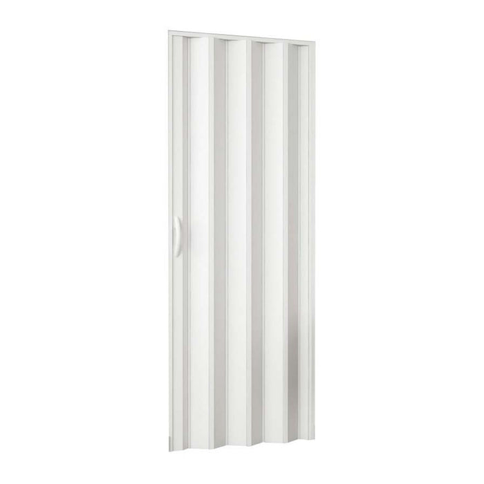 Porta a Soffietto Scorrevole in Pvc da Interno 82x210 cm Bianco