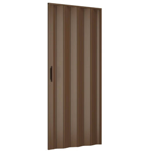 Porta a Soffietto Scorrevole in Pvc da Interno 82x210 cm Grigio