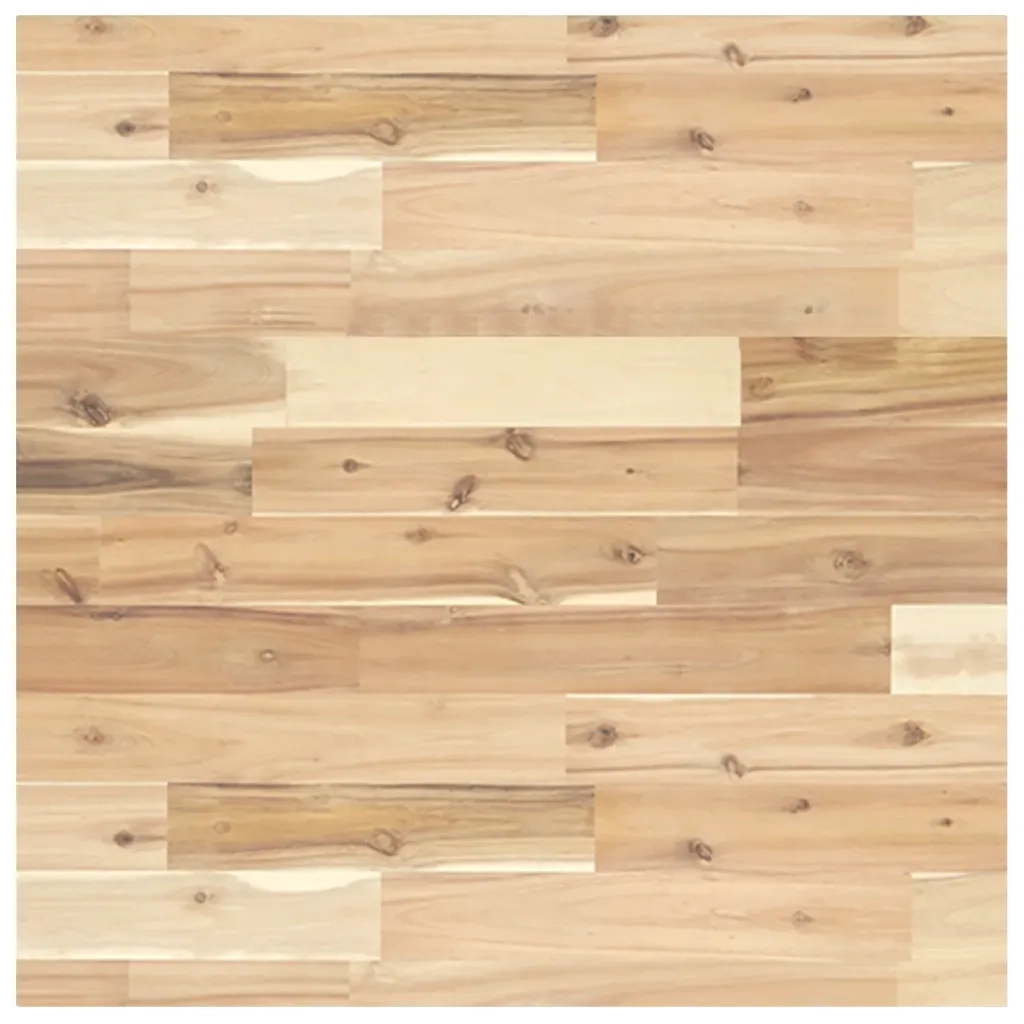 Piano Tavolo Quadrato 60x60x4 cm in Legno Massello di Acacia