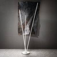 Lampade Terra Esterno Moderna Twins Metallo Bianco Led 47W 3000K